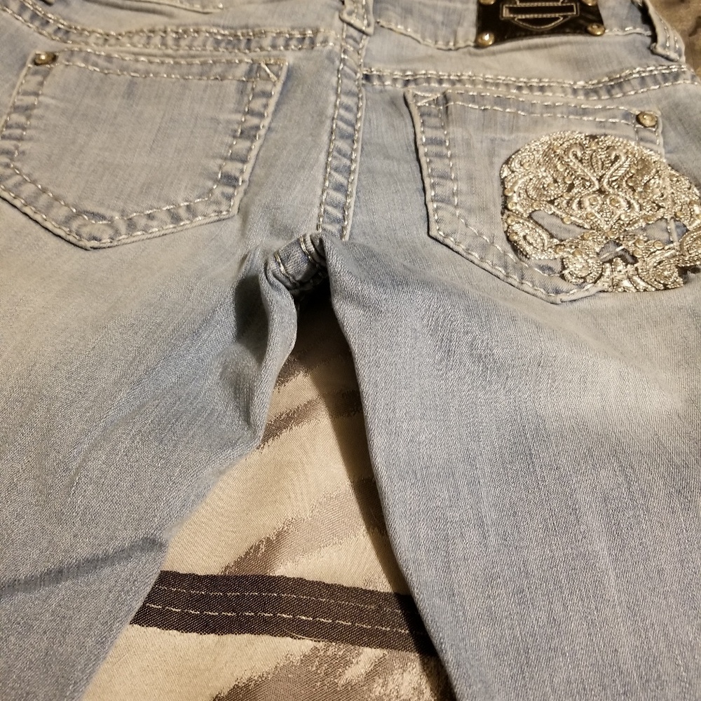 Size 6 Harley Davidson boot cut jeans